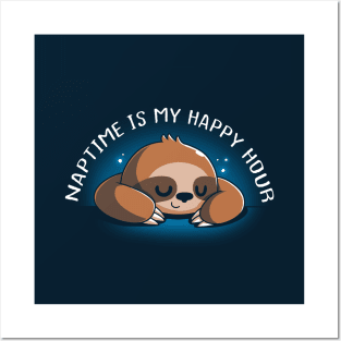 Cute Funny Lazy Sloth Quote Animal Lover Artwork Posters and Art